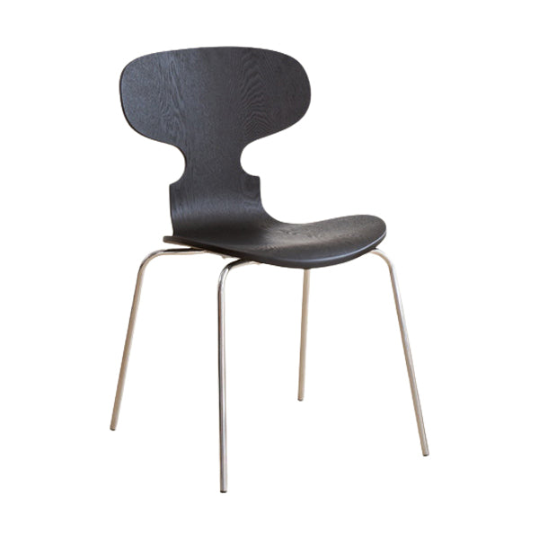 Contemporary Solid Wood Stackable Armless Dining Chair for Home