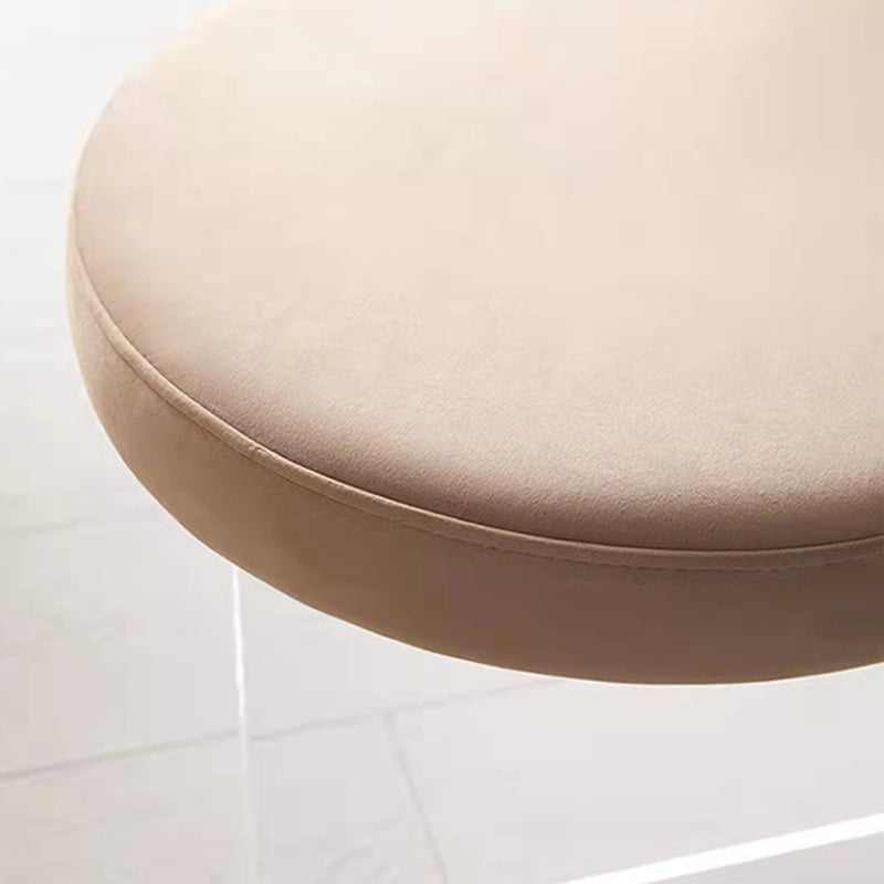 Contemporary Solid Back Dining Chair Acrylic Side Chair for Dining Room