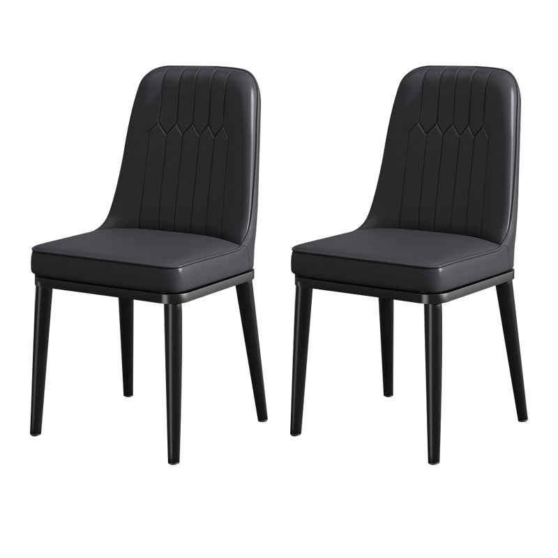Modern Metal Chair Parsons Kitchen Side Chair for Dinning Room