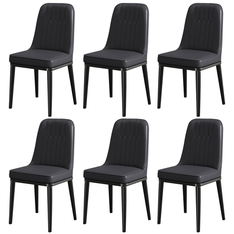 Modern Metal Chair Parsons Kitchen Side Chair for Dinning Room