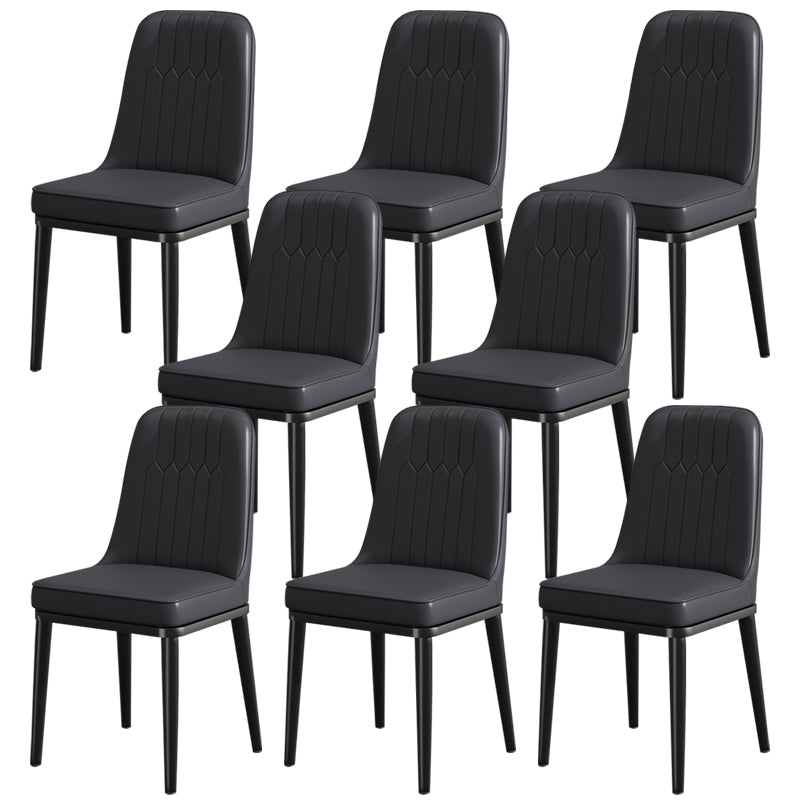 Modern Metal Chair Parsons Kitchen Side Chair for Dinning Room
