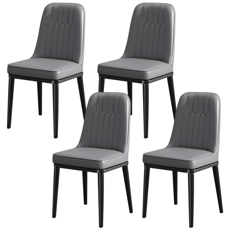 Modern Metal Chair Parsons Kitchen Side Chair for Dinning Room