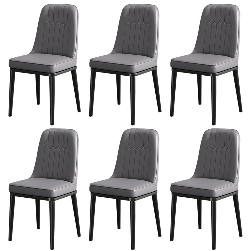 Modern Metal Chair Parsons Kitchen Side Chair for Dinning Room