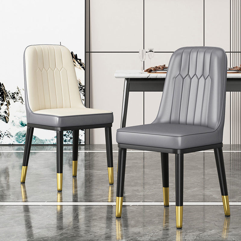 Modern Metal Chair Parsons Kitchen Side Chair for Dinning Room