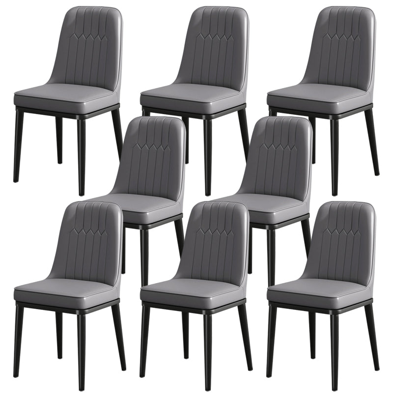 Modern Metal Chair Parsons Kitchen Side Chair for Dinning Room