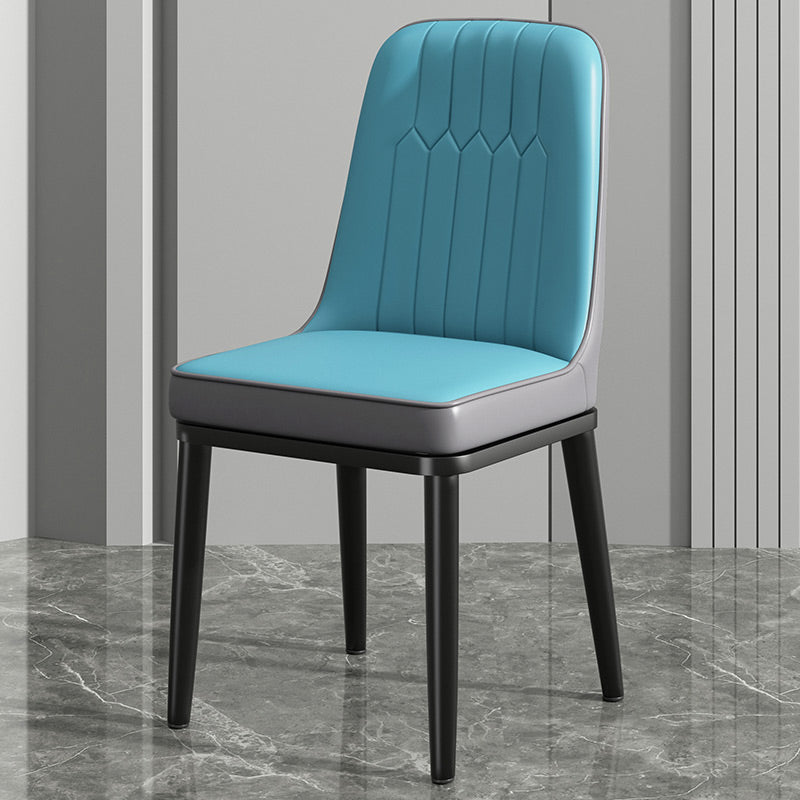 Modern Metal Chair Parsons Kitchen Side Chair for Dinning Room