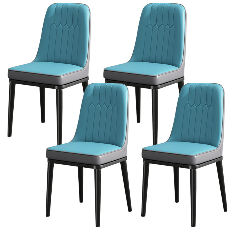 Modern Metal Chair Parsons Kitchen Side Chair for Dinning Room
