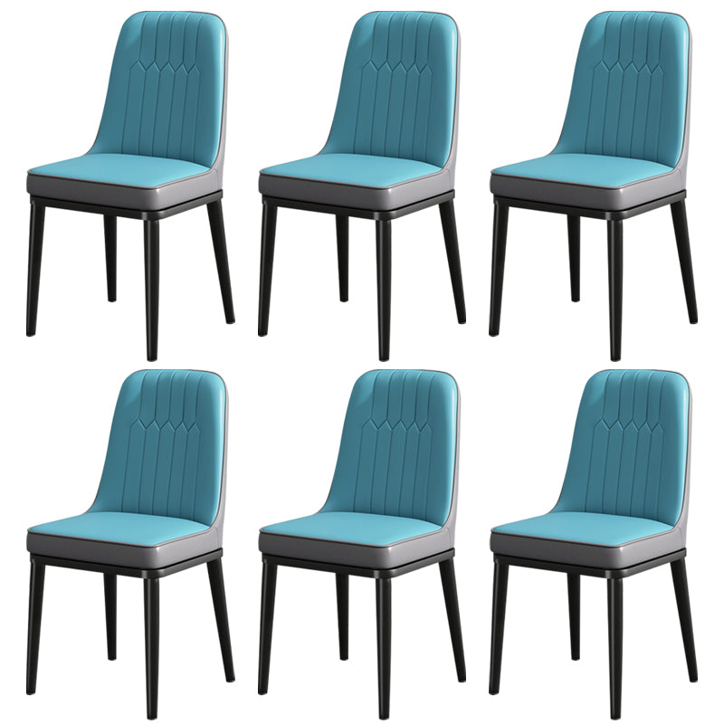 Modern Metal Chair Parsons Kitchen Side Chair for Dinning Room