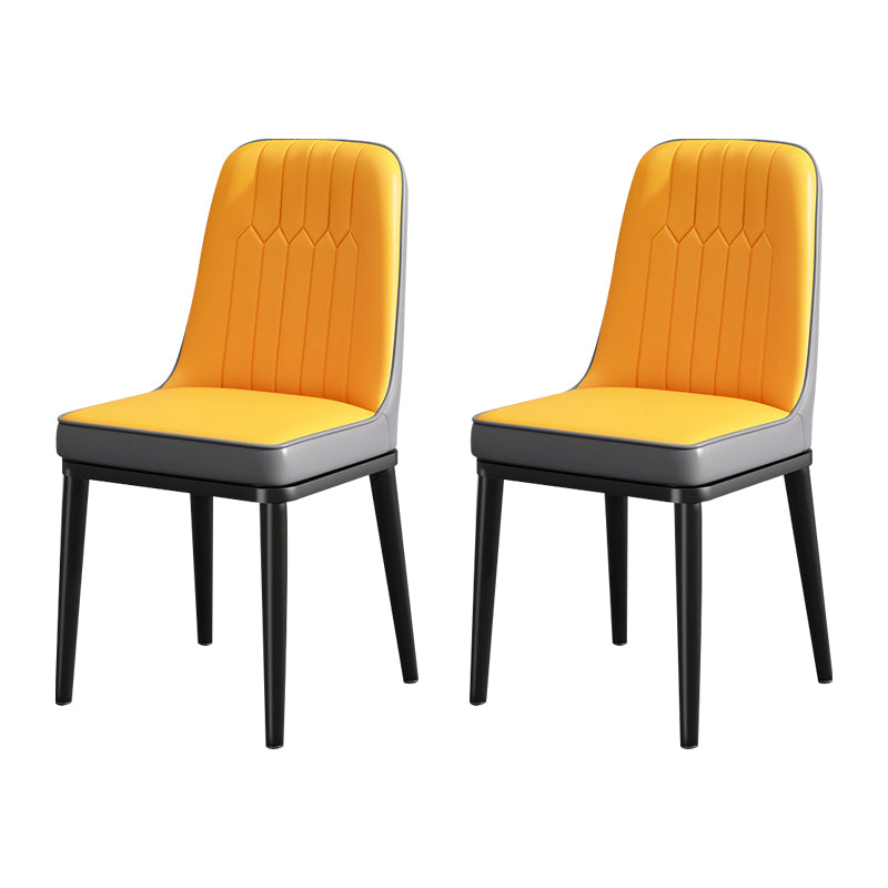 Modern Metal Chair Parsons Kitchen Side Chair for Dinning Room
