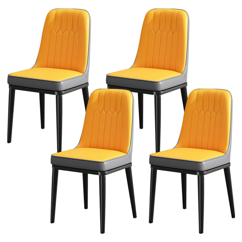 Modern Metal Chair Parsons Kitchen Side Chair for Dinning Room