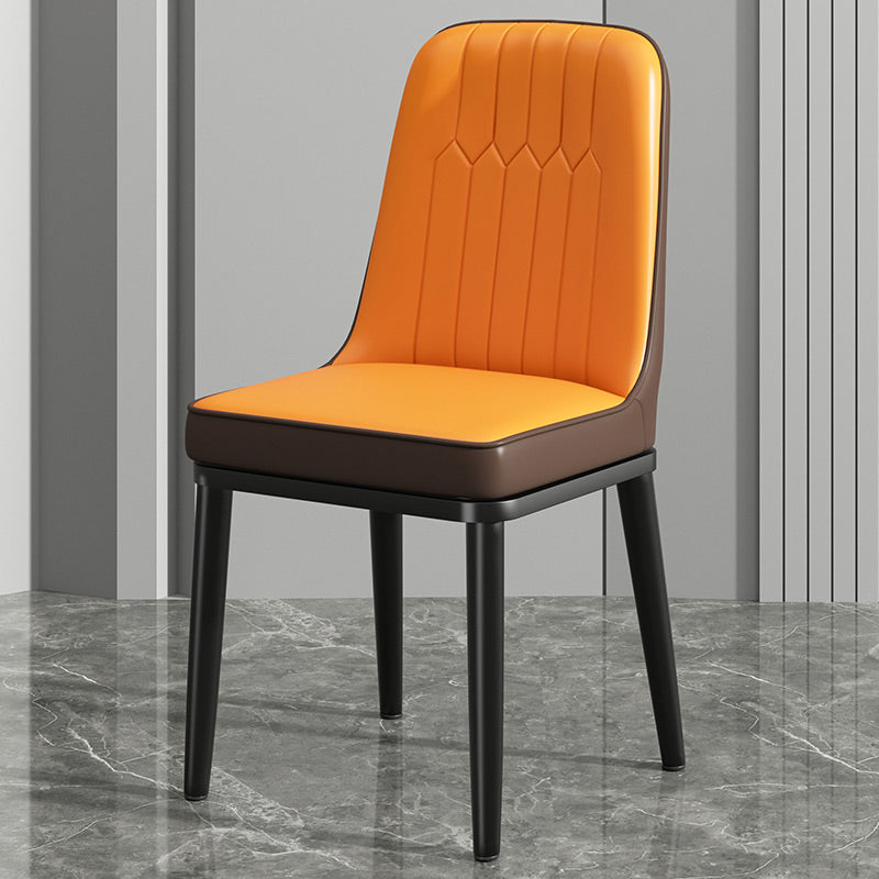 Modern Metal Chair Parsons Kitchen Side Chair for Dinning Room