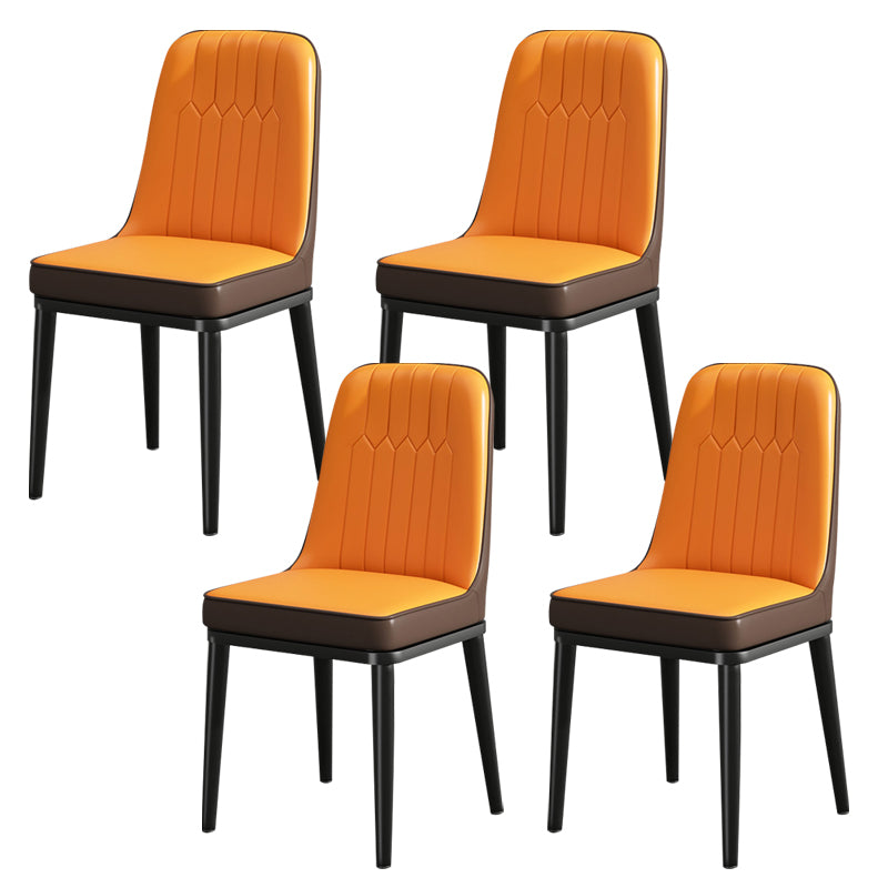 Modern Metal Chair Parsons Kitchen Side Chair for Dinning Room