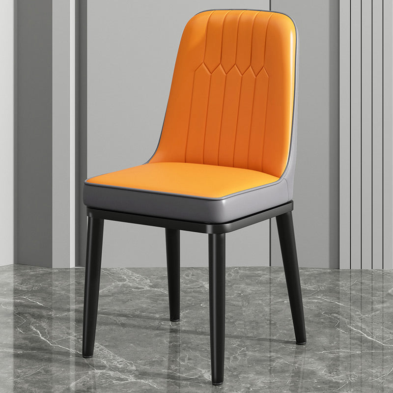 Modern Metal Chair Parsons Kitchen Side Chair for Dinning Room