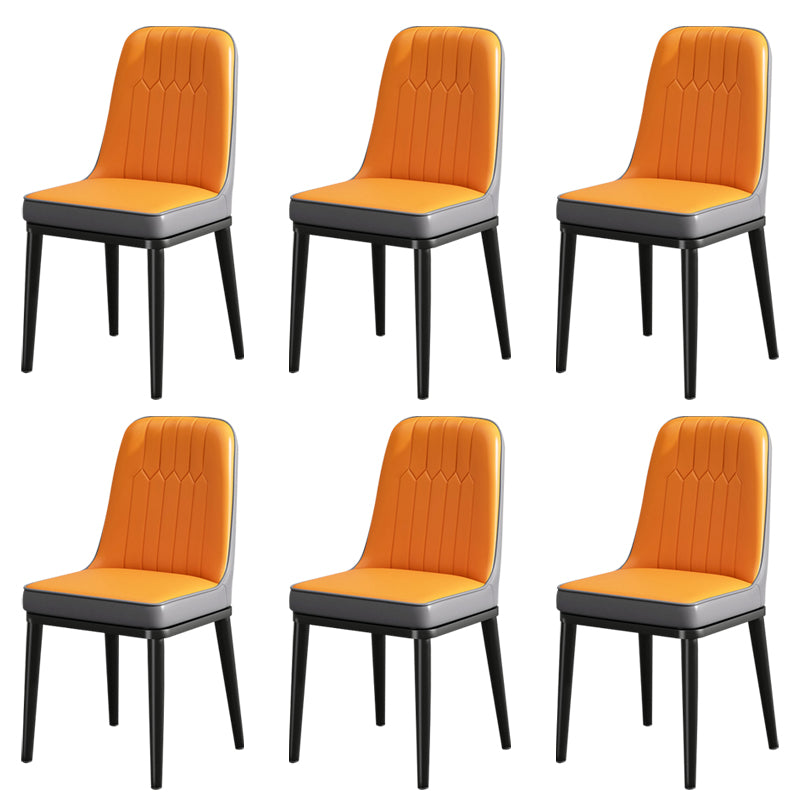 Modern Metal Chair Parsons Kitchen Side Chair for Dinning Room