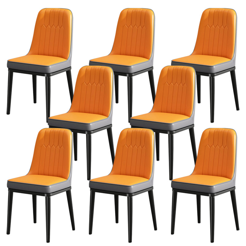 Modern Metal Chair Parsons Kitchen Side Chair for Dinning Room