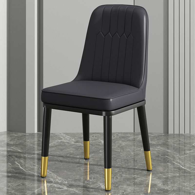 Modern Metal Chair Parsons Kitchen Side Chair for Dinning Room