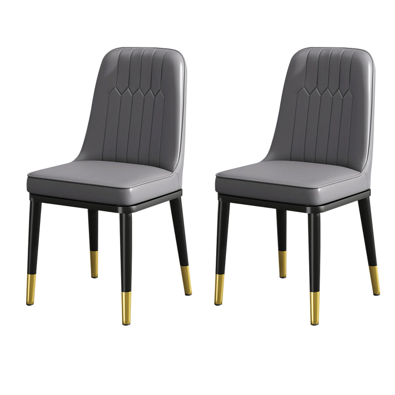 Modern Metal Chair Parsons Kitchen Side Chair for Dinning Room