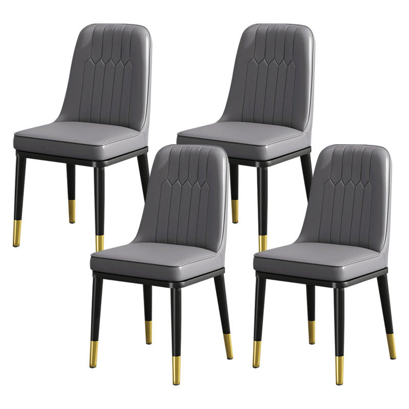 Modern Metal Chair Parsons Kitchen Side Chair for Dinning Room