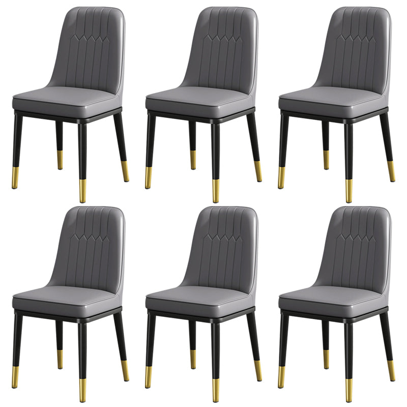 Modern Metal Chair Parsons Kitchen Side Chair for Dinning Room