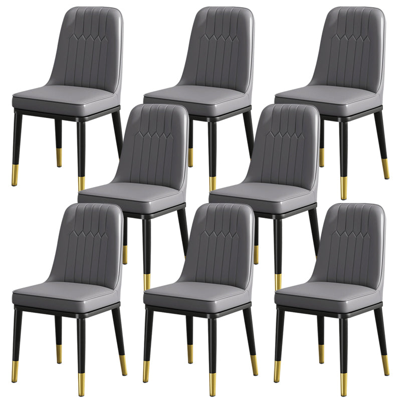 Modern Metal Chair Parsons Kitchen Side Chair for Dinning Room