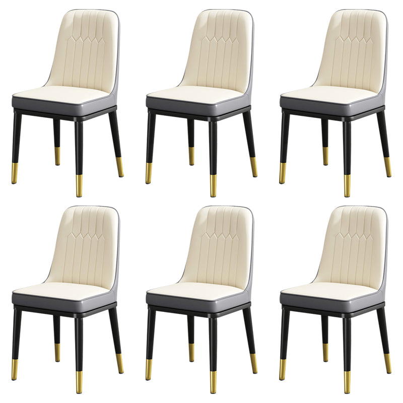 Modern Metal Chair Parsons Kitchen Side Chair for Dinning Room