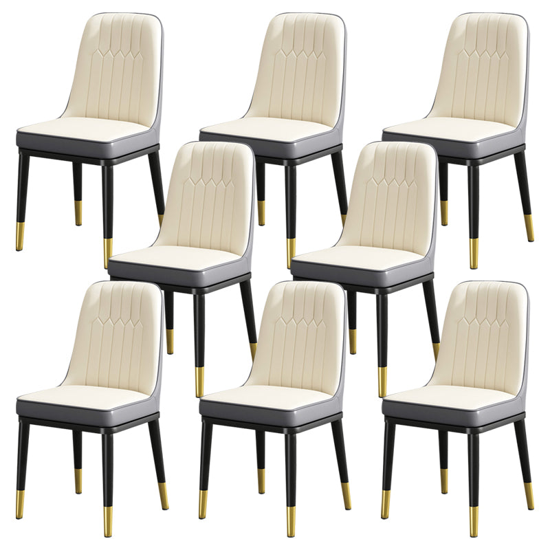 Modern Metal Chair Parsons Kitchen Side Chair for Dinning Room