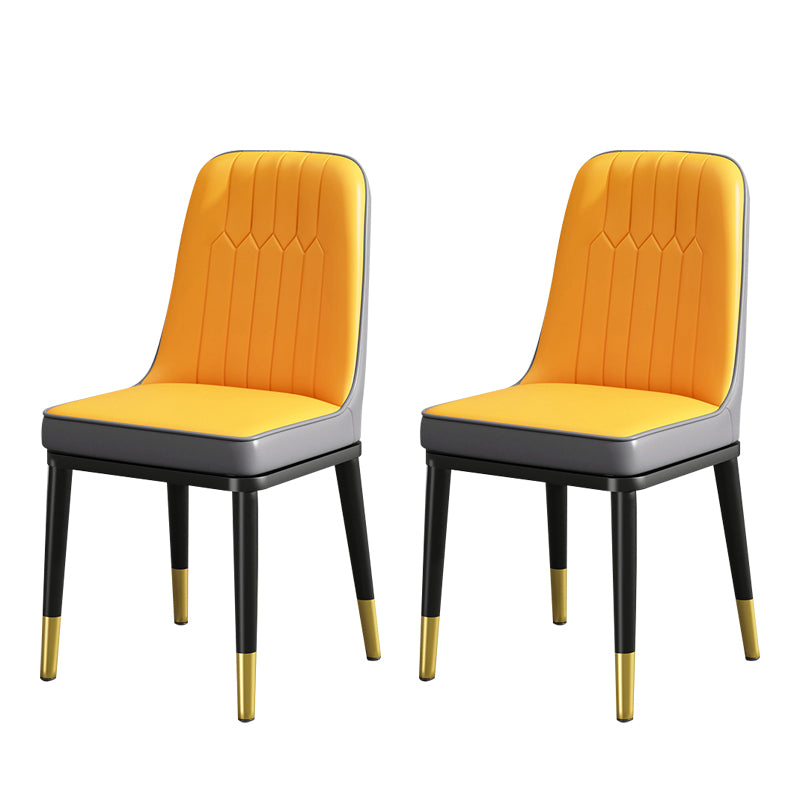 Modern Metal Chair Parsons Kitchen Side Chair for Dinning Room