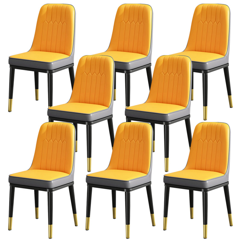 Modern Metal Chair Parsons Kitchen Side Chair for Dinning Room