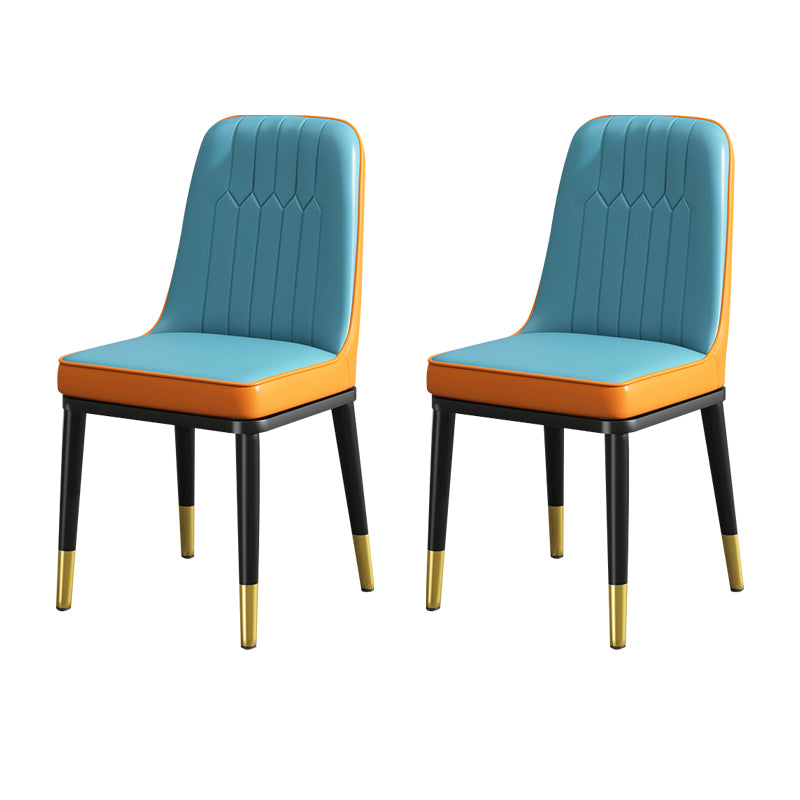 Modern Metal Chair Parsons Kitchen Side Chair for Dinning Room
