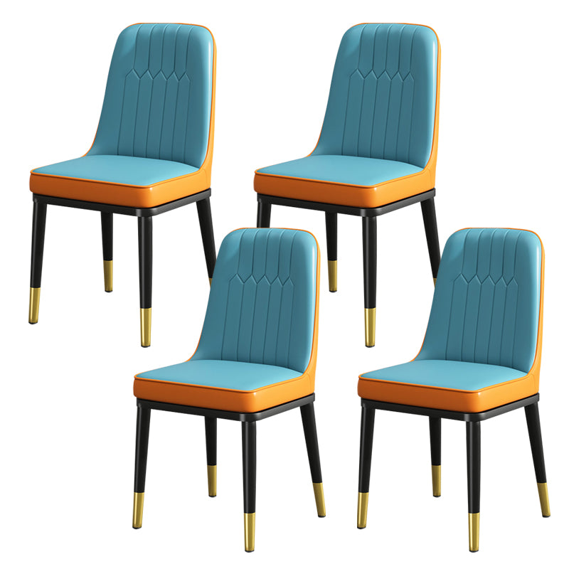 Modern Metal Chair Parsons Kitchen Side Chair for Dinning Room