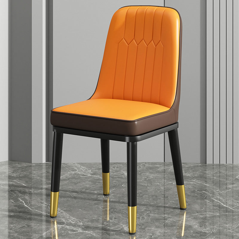Modern Metal Chair Parsons Kitchen Side Chair for Dinning Room