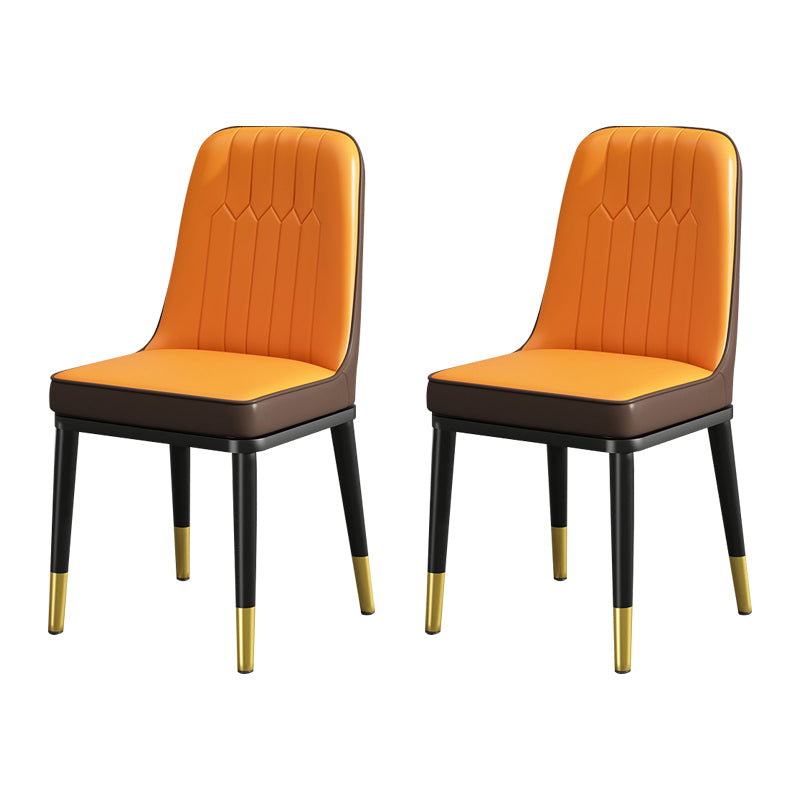 Modern Metal Chair Parsons Kitchen Side Chair for Dinning Room
