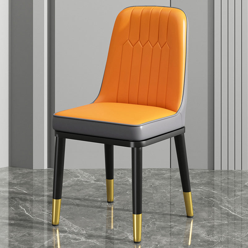 Modern Metal Chair Parsons Kitchen Side Chair for Dinning Room