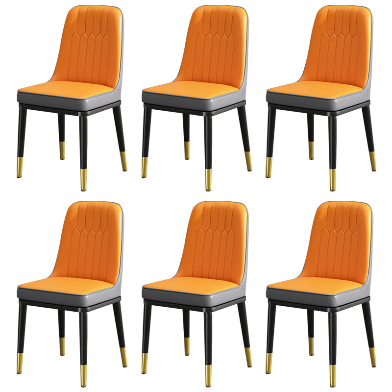 Modern Metal Chair Parsons Kitchen Side Chair for Dinning Room