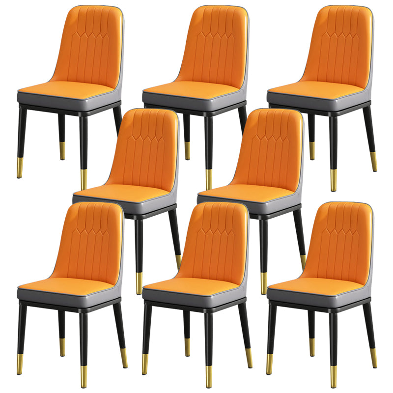 Modern Metal Chair Parsons Kitchen Side Chair for Dinning Room