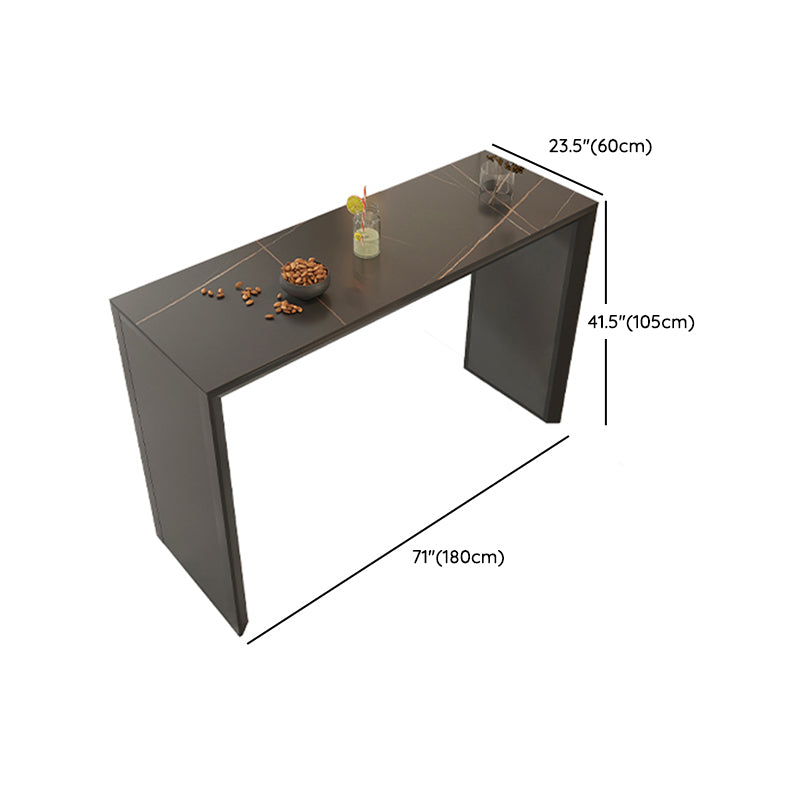 1/3 Pieces Bar Stool and Table Set Contemporary Rectangular for Living Room