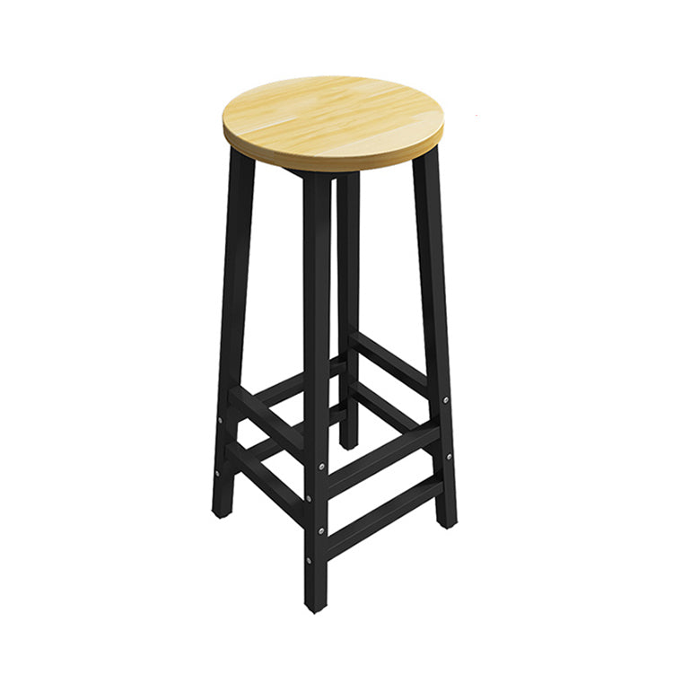1/3/4/5 Pieces Bar Stool and Table Set Full Natural and Black