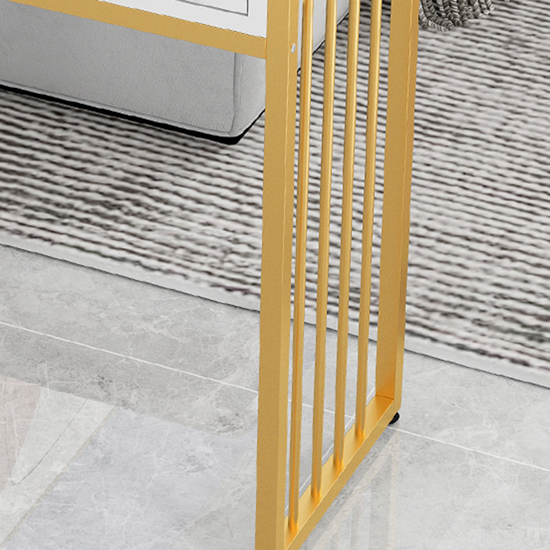 Glam Style Wood Rectangle Bar Height Pub Table for Living Room