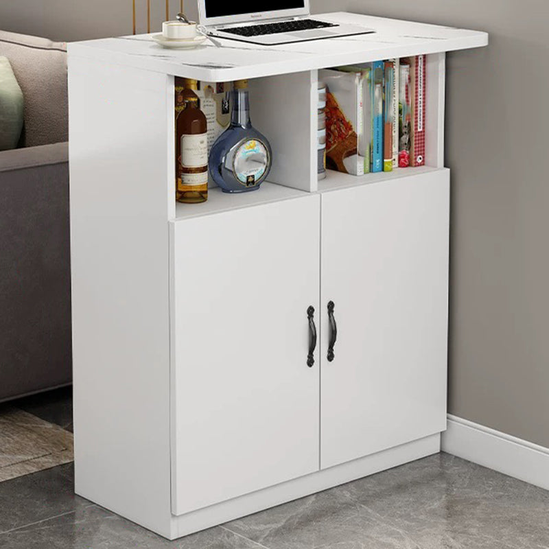 Contemporary Style Rectangle Wood Bar Height Pub Table for Kitchen