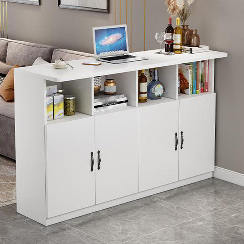 Contemporary Style Rectangle Wood Bar Height Pub Table for Kitchen