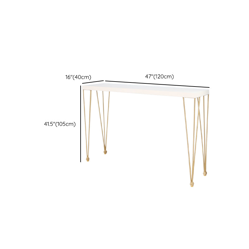 Modern Rectangle Solid Wood Bar Height Pub Table for Living Room