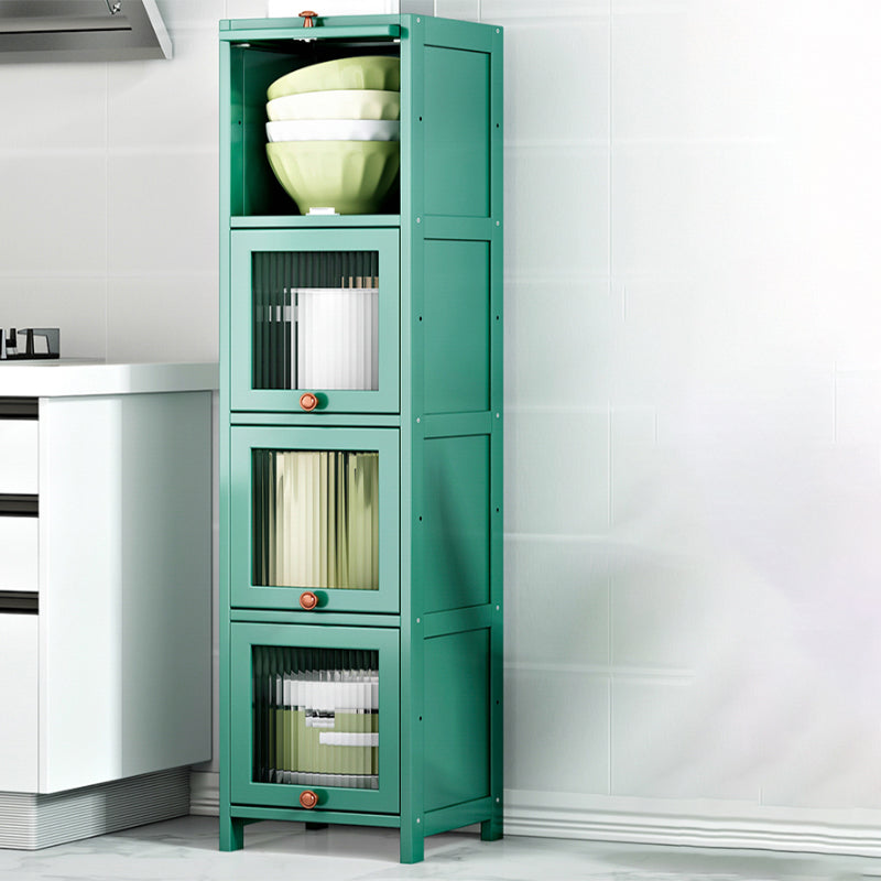 Contemporary Sideboard Cabinet Bamboo Sideboard Table with Doors for Dining Room