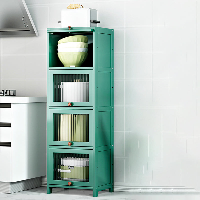 Contemporary Sideboard Cabinet Bamboo Sideboard Table with Doors for Dining Room