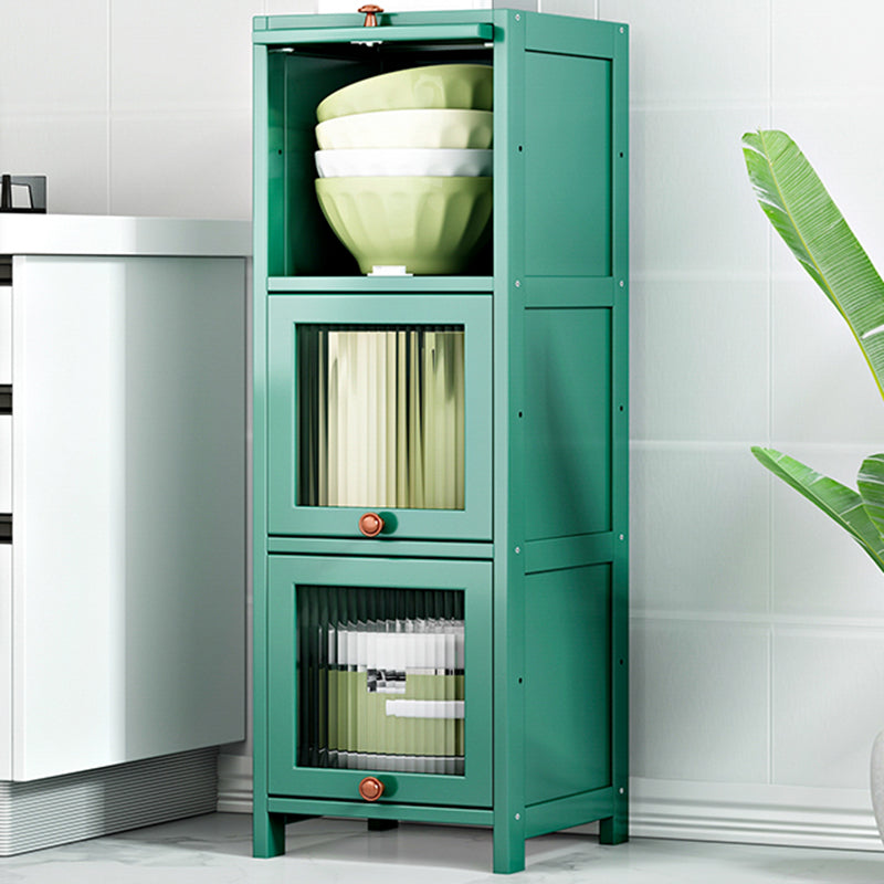 Contemporary Sideboard Cabinet Bamboo Sideboard Table with Doors for Dining Room