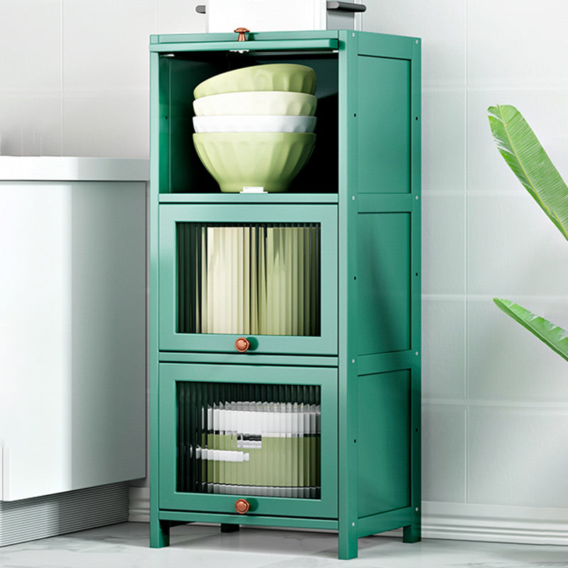 Contemporary Sideboard Cabinet Bamboo Sideboard Table with Doors for Dining Room