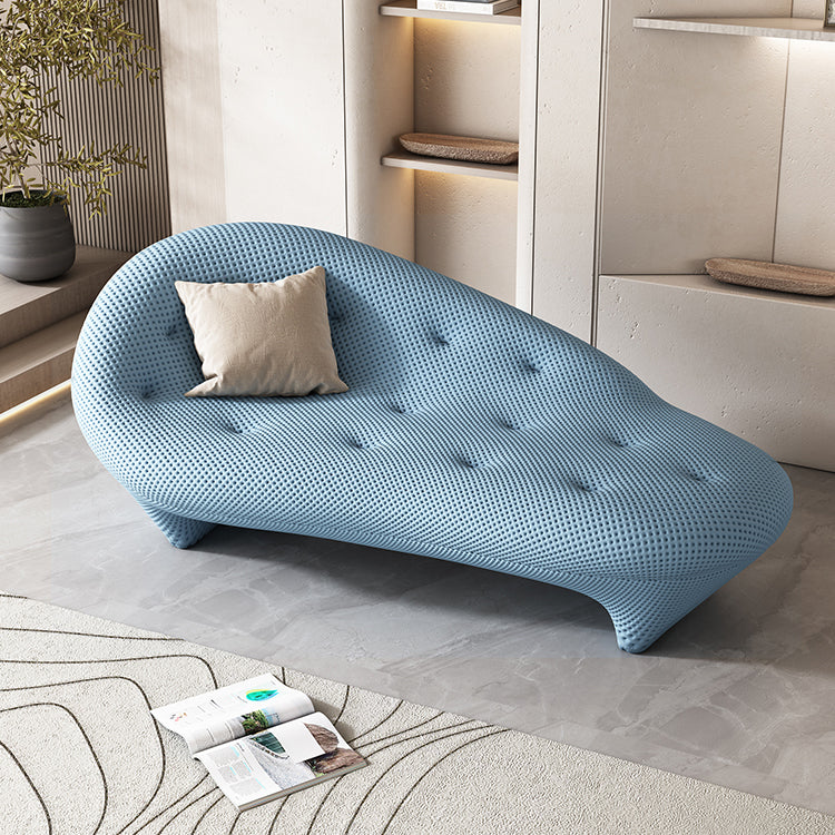 Modern Style Pine Chaise Solid Color Lounge Chair with One Arm