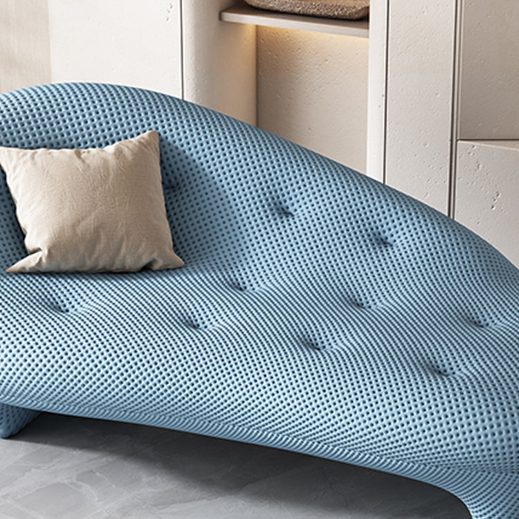 Modern Style Pine Chaise Solid Color Lounge Chair with One Arm