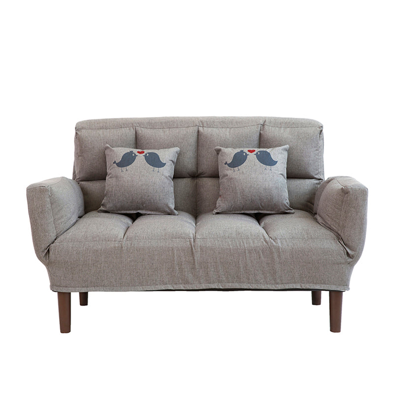 Contemporary Upholstered Chaise Lounge Recessed Arms Chaise Lounge