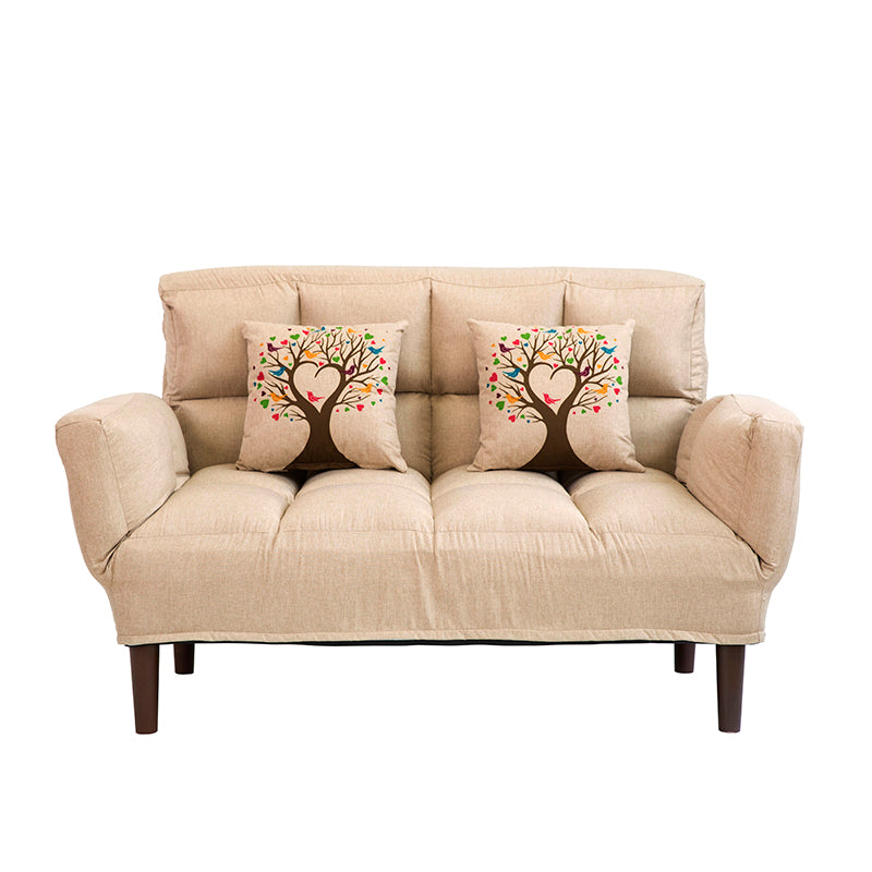 Contemporary Upholstered Chaise Lounge Recessed Arms Chaise Lounge