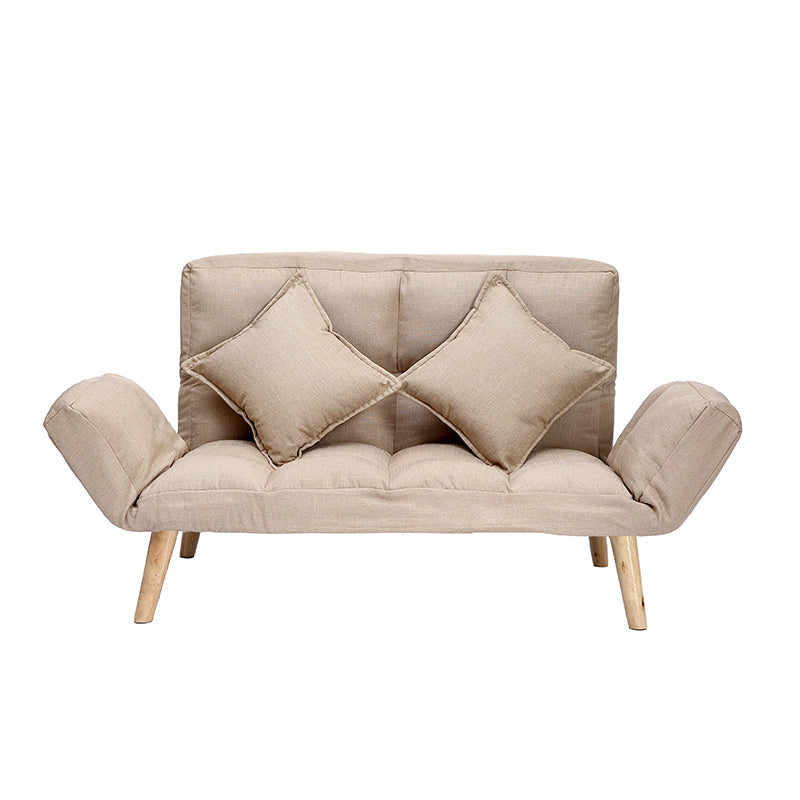 Contemporary Upholstered Chaise Lounge Recessed Arms Chaise Lounge